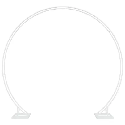 Arc de Nuntă Alb Oțel 220x200 cm - Livrare Gratuită