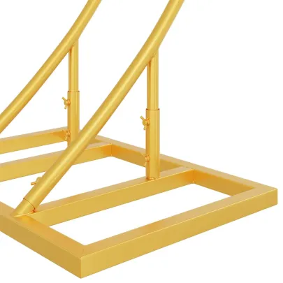 Arc de Nuntă Auriu Oțel | Decor Evenimente Exterior