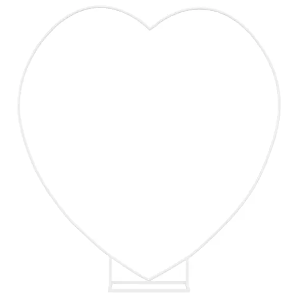 Arc de Nuntă Alb, Inimă Oțel | Decor Evenimente