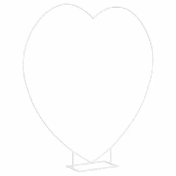 Arc de Nuntă Alb, Inimă Oțel | Decor Evenimente