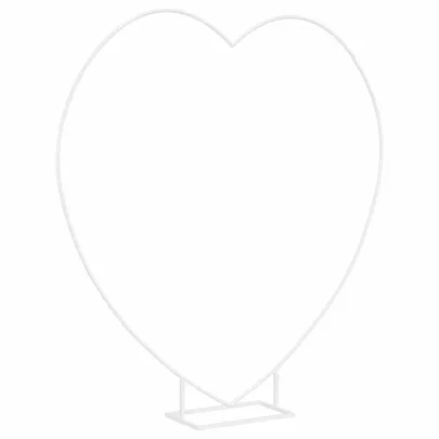 Arc de Nuntă Alb, Inimă Oțel | Decor Evenimente