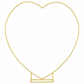 Arc de Nuntă Auriu Oțel | Decor Modern pentru Grădină 2