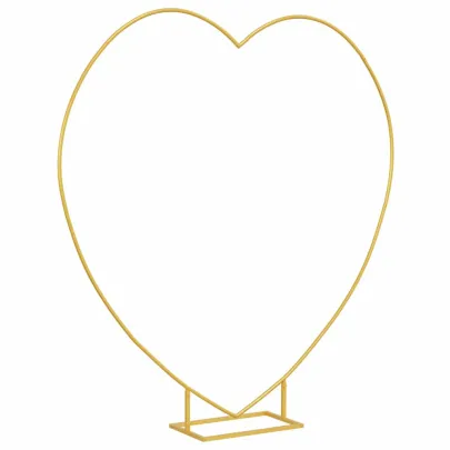 Arc de Nuntă Auriu Oțel | Decor Modern pentru Grădină