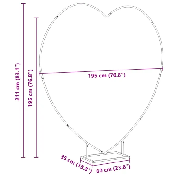Arc de Nuntă Auriu Oțel | Decor Modern pentru Grădină