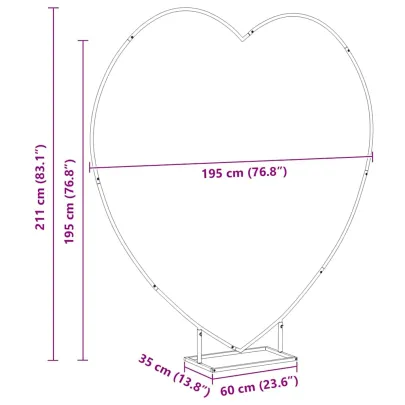 Arc de Nuntă Auriu Oțel | Decor Modern pentru Grădină