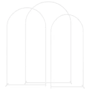 Set 3 Arcuri de Nuntă Alb Oțel | Decor Exterior Evenimente 2