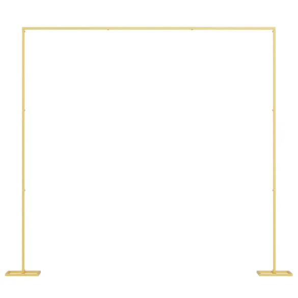 Arc de Nuntă Auriu Oțel | Decor Evenimente Exterior