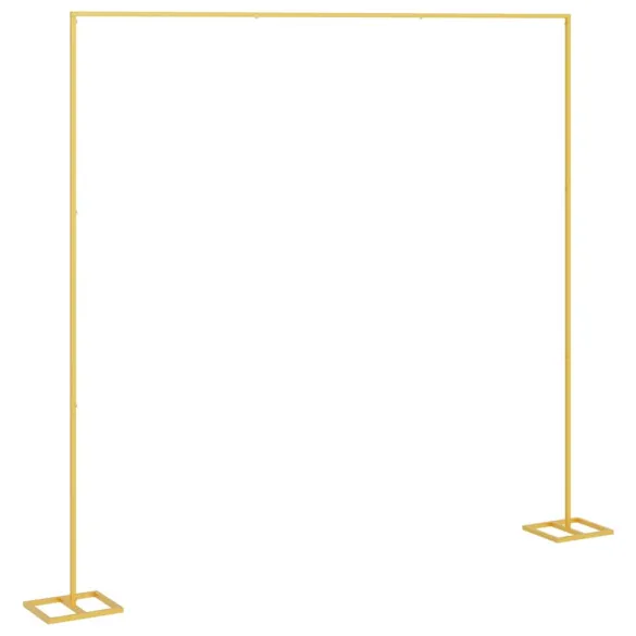 Arc de Nuntă Auriu Oțel | Decor Evenimente Exterior