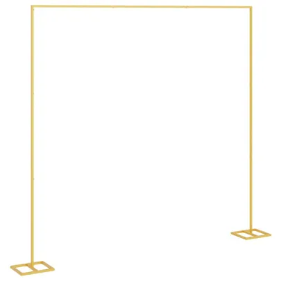 Arc de Nuntă Auriu Oțel | Decor Evenimente Exterior