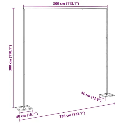Arc de Nuntă Auriu Oțel | Decor Evenimente Exterior