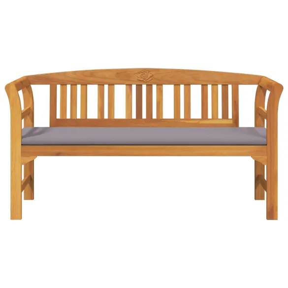 Bancă de Exterior Lemn Acacia cu Pernă | Livrare Gratuită