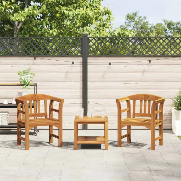 Bancă de Exterior cu Pernă | Lemn de Acacia | Livrare Gratuită