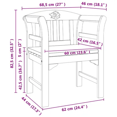 Bancă Grădină Lemn Acacia | Confortabilă & Rezistentă