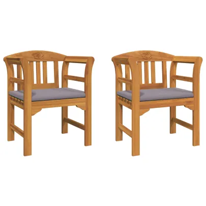 Bancă de Exterior din Acacia Masivă cu Pernă | Livrare Gratuită