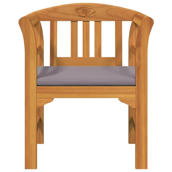 Bancă de Exterior din Acacia Masivă cu Pernă | Livrare Gratuită