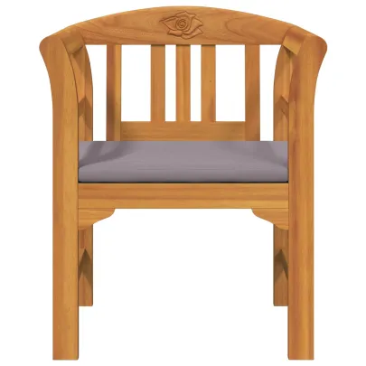 Bancă de Exterior din Acacia Masivă cu Pernă | Livrare Gratuită