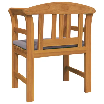 Bancă de Exterior din Acacia Masivă cu Pernă | Livrare Gratuită