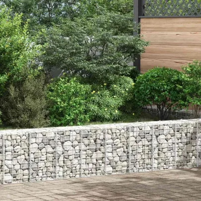 Straturi Înălțate Gabion Fier 30x30x50 cm - 3 Bucăți