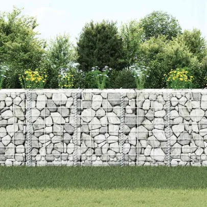 Straturi Înălțate Gabion Fier 30x30x50 cm - 3 Bucăți