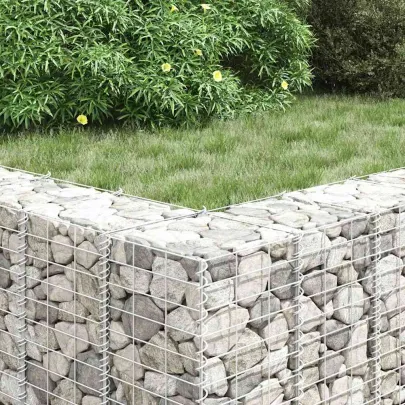 Straturi Înălțate Gabion Fier 30x30x50 cm - 3 Bucăți