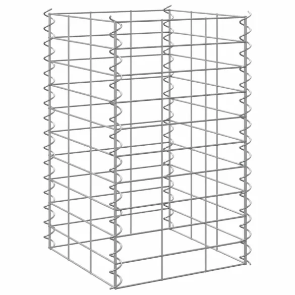 Straturi Înălțate Gabion Fier 30x30x50 cm - 3 Bucăți