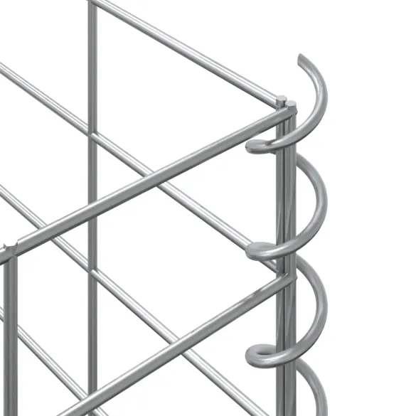 Straturi Înălțate Gabion Fier 30x30x50 cm - 3 Bucăți