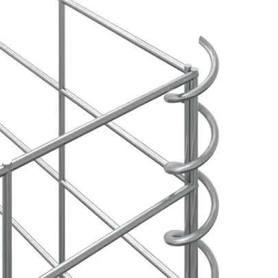 Straturi Înălțate Gabion Fier 30x30x50 cm - 3 Bucăți