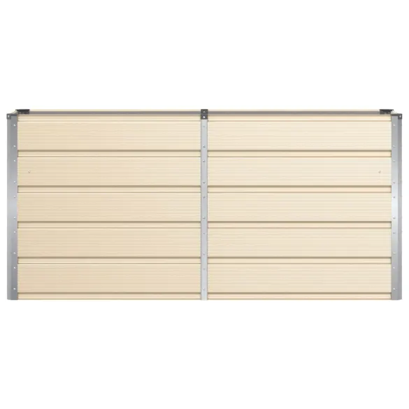 Jardinieră Creme Oțel 160x40x75 cm | Livrare Gratuită