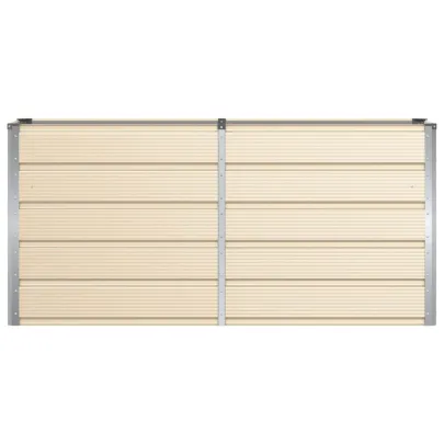 Jardinieră Creme Oțel 160x40x75 cm | Livrare Gratuită