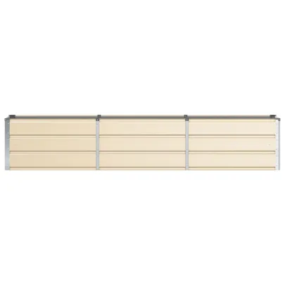 Jardinieră Creme Oțel 240x40x45 cm - Livrare Gratuită