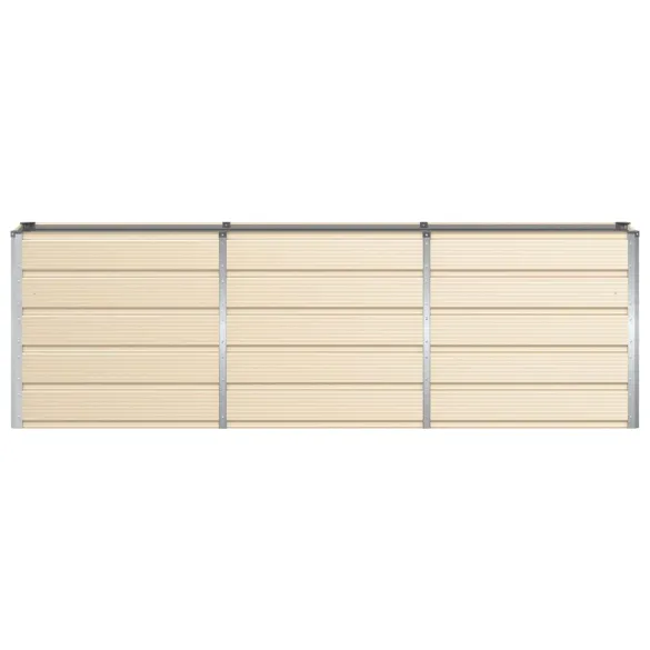 Jardinieră Creme Oțel 160x40x75 cm | Livrare Gratuită