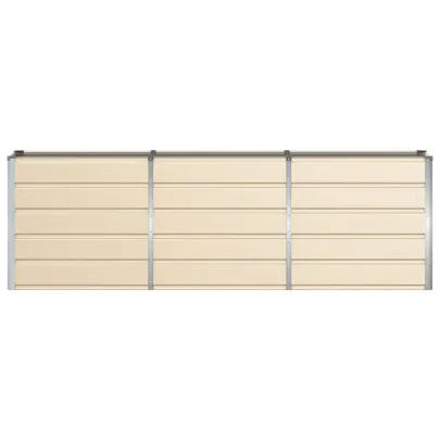 Jardinieră Creme Oțel 160x40x75 cm | Livrare Gratuită