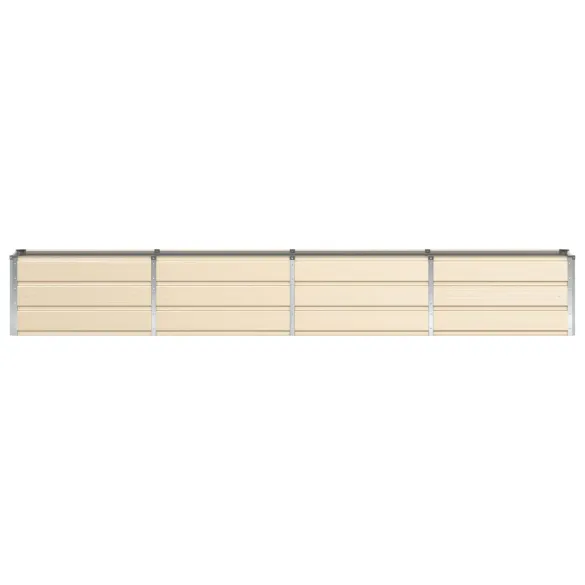 Jardinieră Creme Oțel 320x40x45 cm | Livrare Gratuită