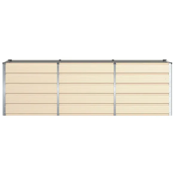 Jardinieră Creme Oțel 240x80x75 cm | Livrare Gratuită