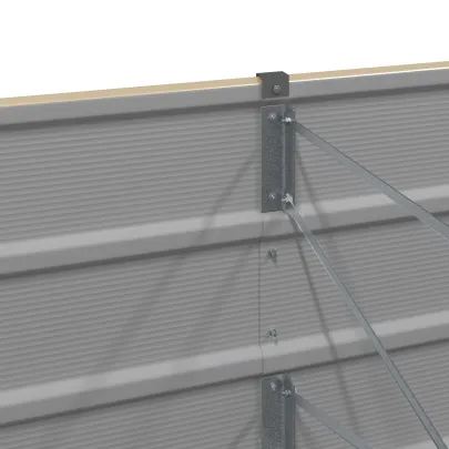 Jardinieră Creme Oțel 320x80x45 cm - Livrare Gratuită