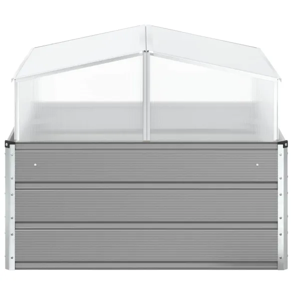 Jardinieră Gri Oțel Galvanizat 100x100 cm | Comandă Online