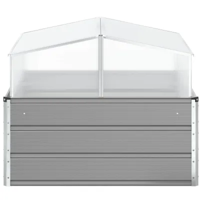 Jardinieră Gri Oțel Galvanizat 100x100 cm | Comandă Online