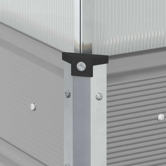 Jardinieră Gri Oțel Galvanizat 100x100 cm | Comandă Online