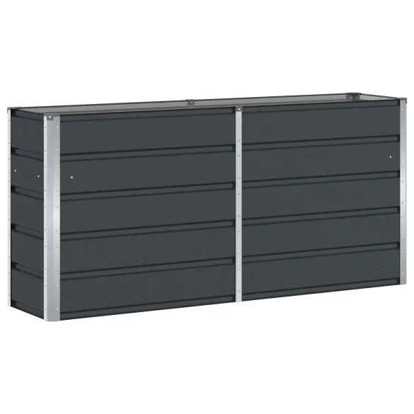 Jardinieră Antracit Oțel 160x40x75 cm | Livrare Gratuită