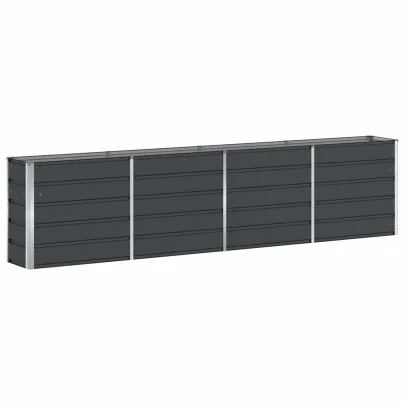 Jardinieră Oțel Antracit 160x40x75 cm | Livrare Gratuită