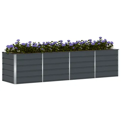 Jardinieră Antracit Oțel 240x80x75 cm | Livrare Gratuită