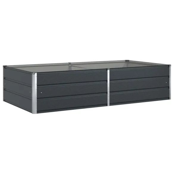 Jardinieră Antracit Oțel Galvanizat 195x100x45 cm