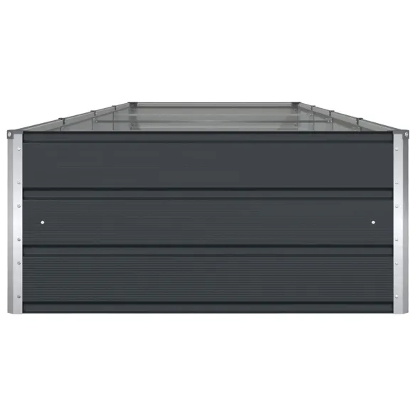 Jardinieră Antracit Oțel Galvanizat 195x100x45 cm