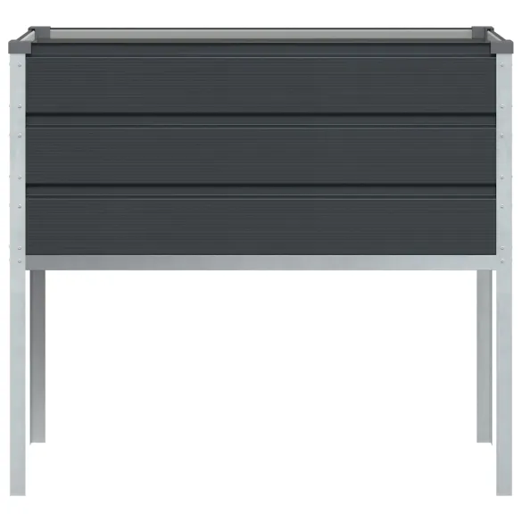 Jardinieră Antracit Oțel Galvanizat 100x45x90 cm