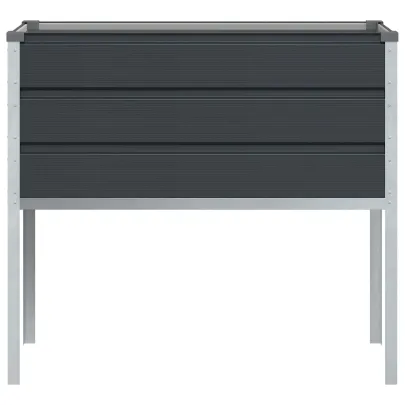 Jardinieră Antracit Oțel Galvanizat 100x45x90 cm