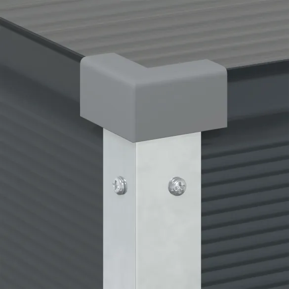 Jardinieră Antracit Oțel Galvanizat 100x45x90 cm