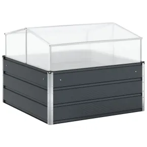 Jardinieră Antracit Oțel Galvanizat 100x100 cm | Livrare Gratuită 2