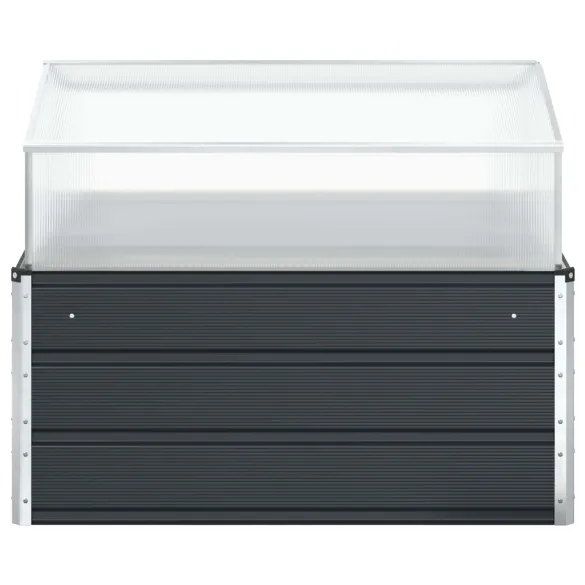 Jardinieră Antracit Oțel Galvanizat 100x100 cm | Livrare Gratuită