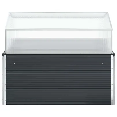 Jardinieră Antracit Oțel Galvanizat 100x100 cm | Livrare Gratuită