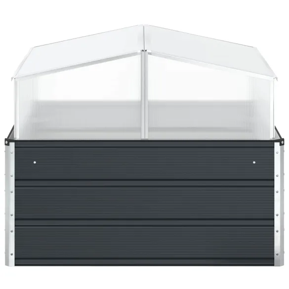 Jardinieră Antracit Oțel Galvanizat 100x100 cm | Livrare Gratuită